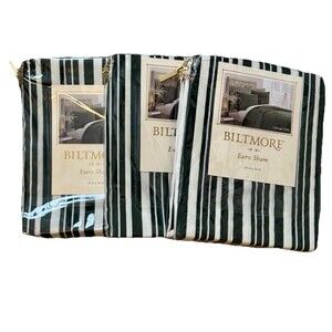 NEW Biltmore Euro Sham Set of 3 26" x 26" Green Cottage Gate pillow
